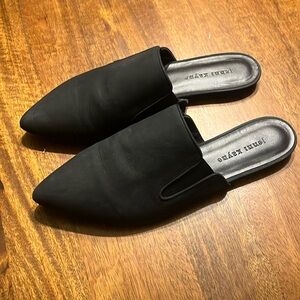 Jenni Kayne black suede mules